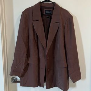 Eloquii Brown Relaxed Blazer Sz 18